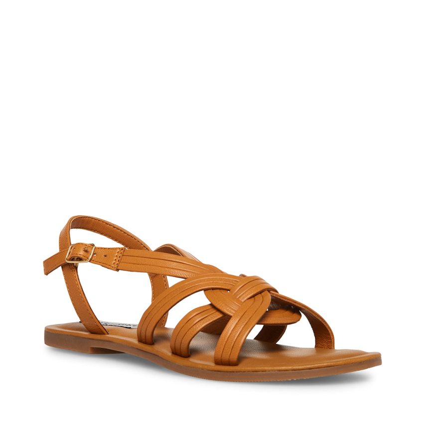 Sandalias Planas Steve Madden Prim Mujer Marrones | ES LR2948